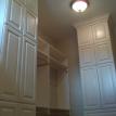 Master closet glazed to match cabinets